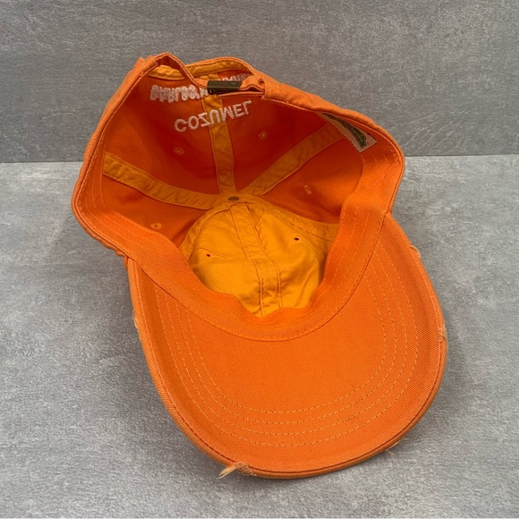 COZUMEL Carlos N Charlies Hat Baseball Ball Cap ADJUSTABLE Orange Relaxed Fit - Picture 8 of 9